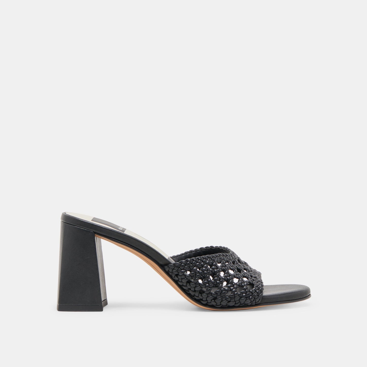 MARGOE HEELS BLACK WOVEN STELLA - Dolce Vita