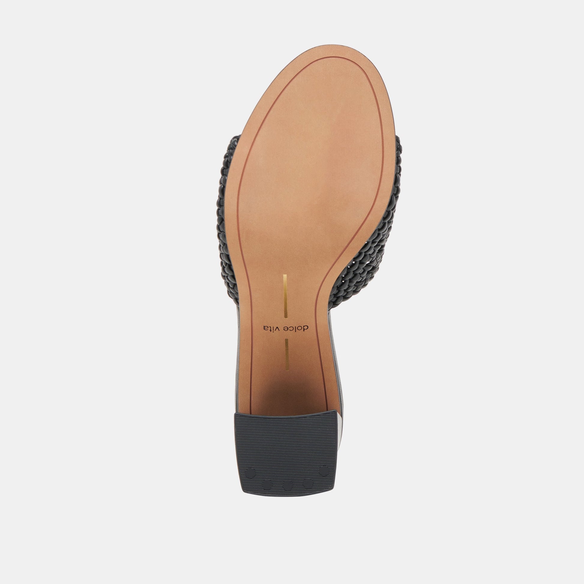 MARGOE HEELS BLACK WOVEN STELLA - Dolce Vita