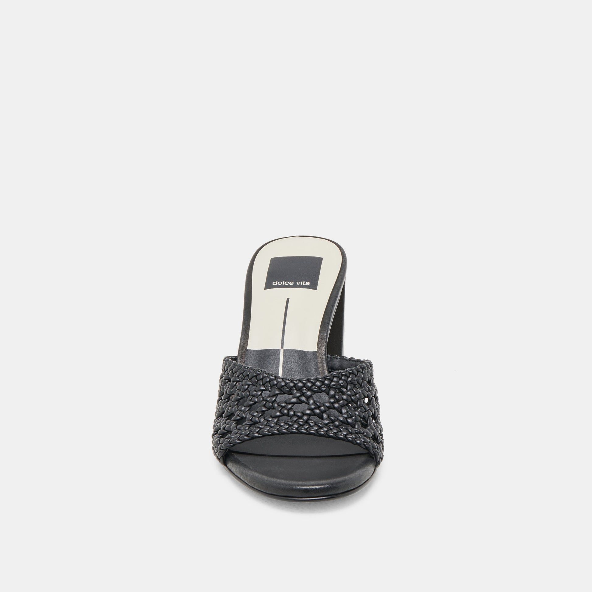 MARGOE HEELS BLACK WOVEN STELLA - Dolce Vita