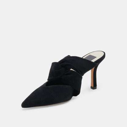 KELSY HEELS ONYX SUEDE - Dolce Vita