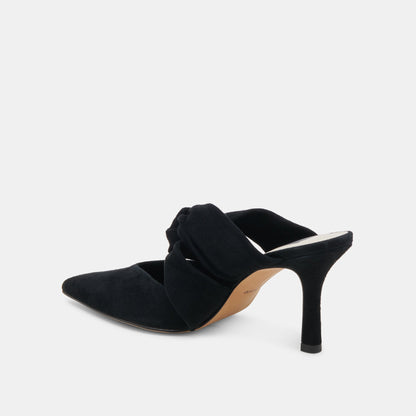 KELSY HEELS ONYX SUEDE - Dolce Vita