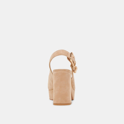 FLORES HEELS BAMBOO SUEDE - Dolce Vita