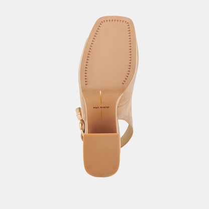 FLORES HEELS BAMBOO SUEDE - Dolce Vita