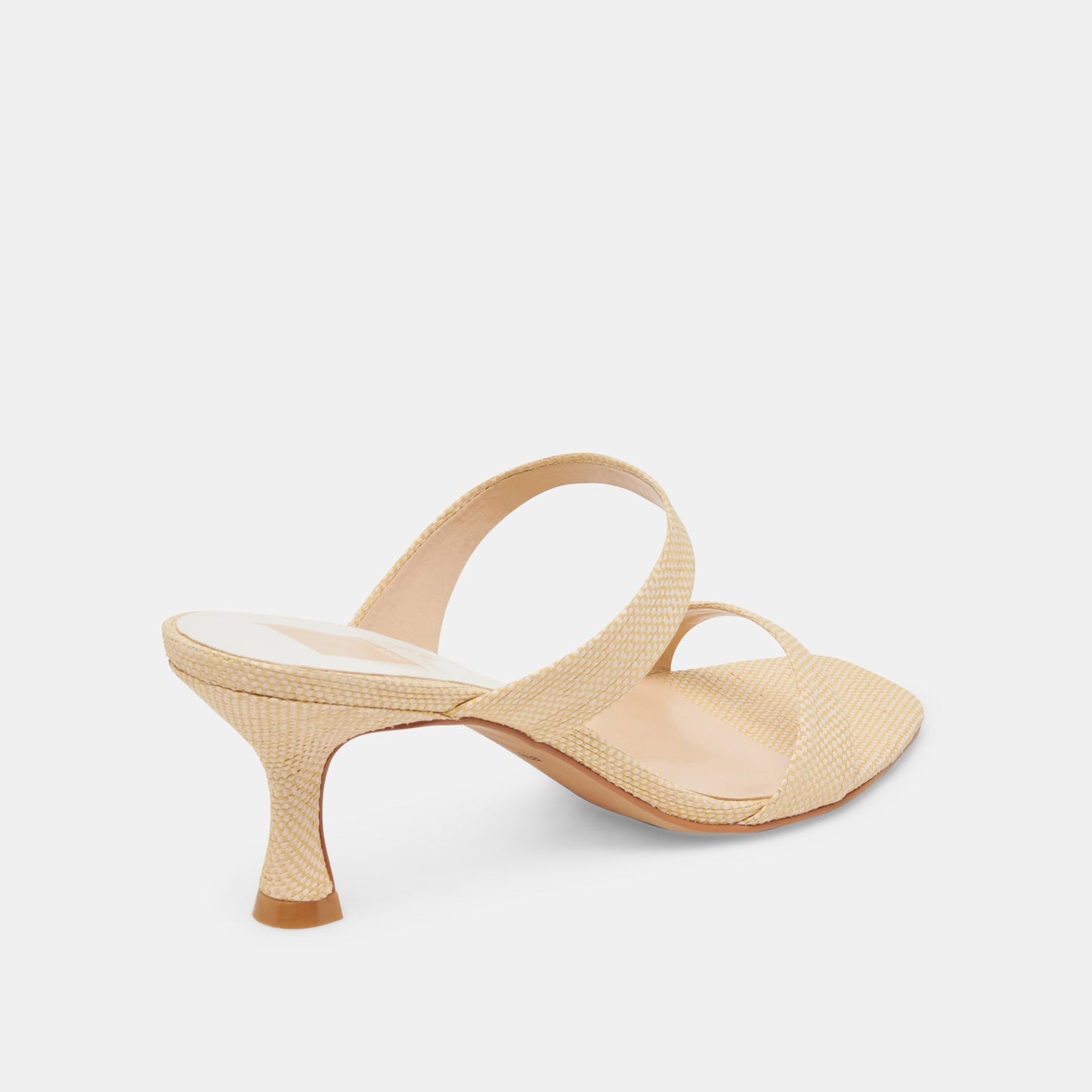 Genora Lt Natural Woven Raffia Heels - Dolce Vita