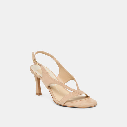 Izela Bamboo Suede Heels - Dolce Vita