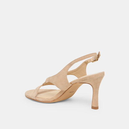 Izela Bamboo Suede Heels - Dolce Vita
