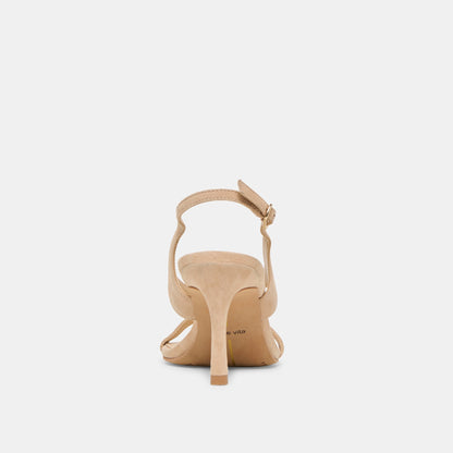 Izela Bamboo Suede Heels - Dolce Vita