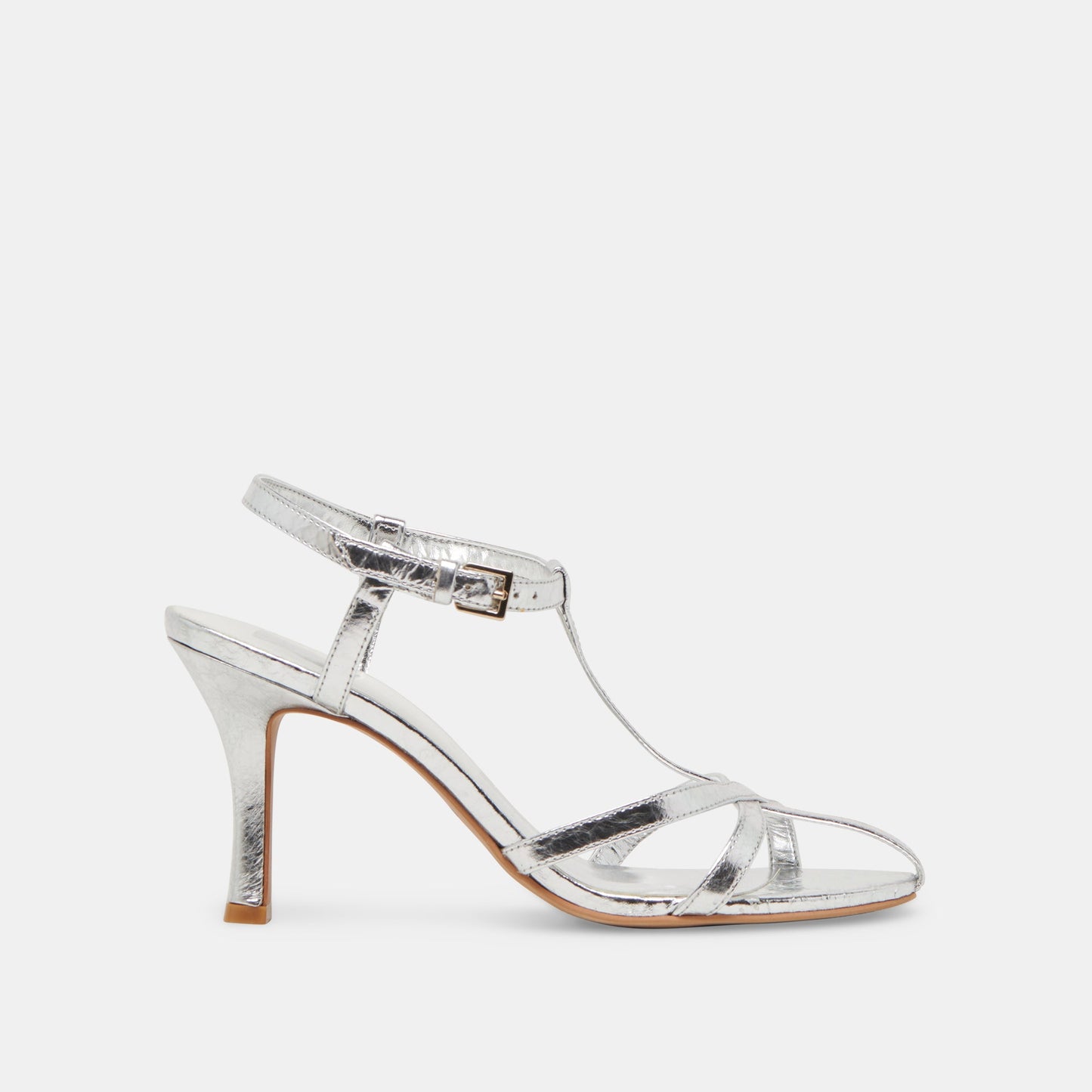 LIANE HEELS SILVER DISTRESSED LEATHER - Dolce Vita