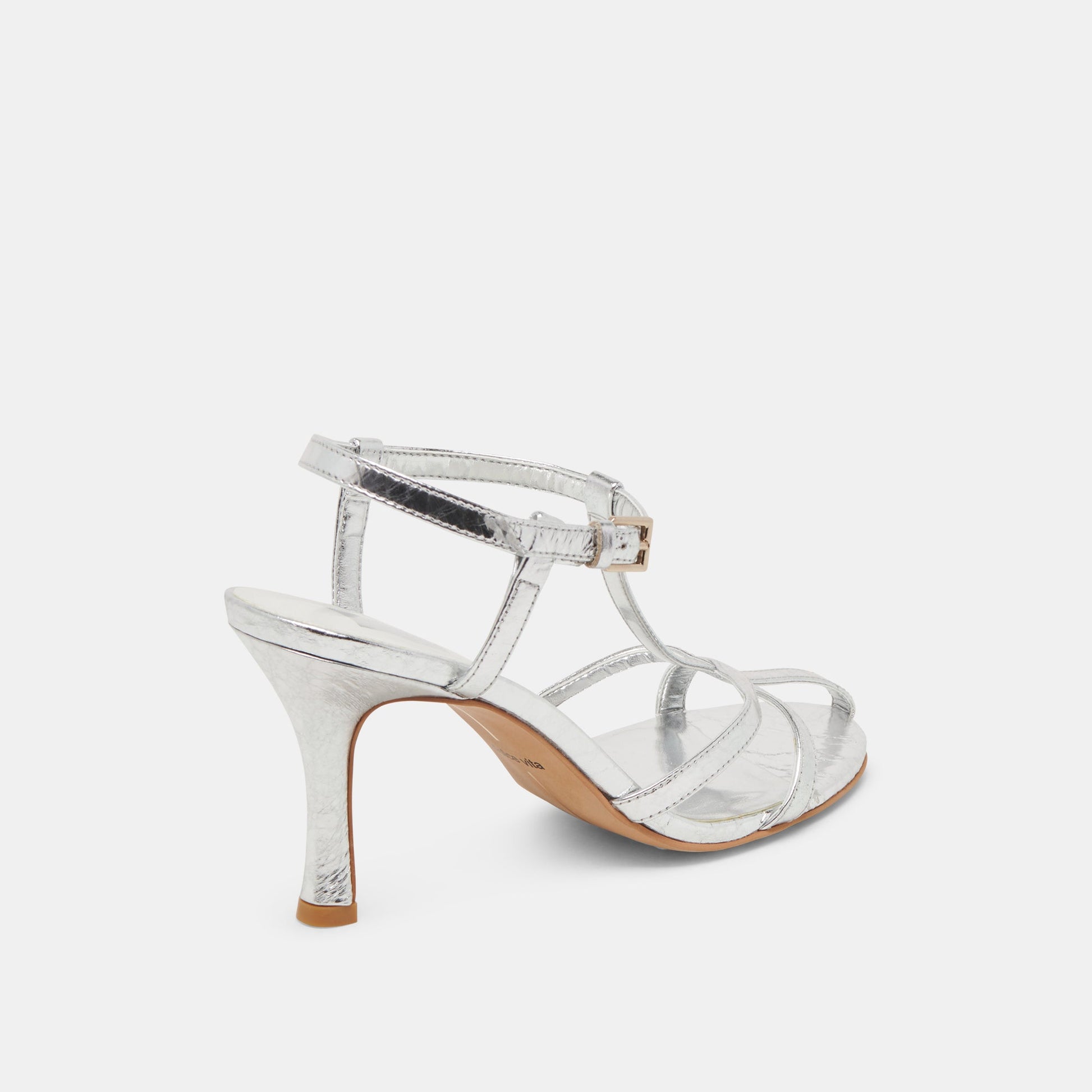 LIANE HEELS SILVER DISTRESSED LEATHER - Dolce Vita