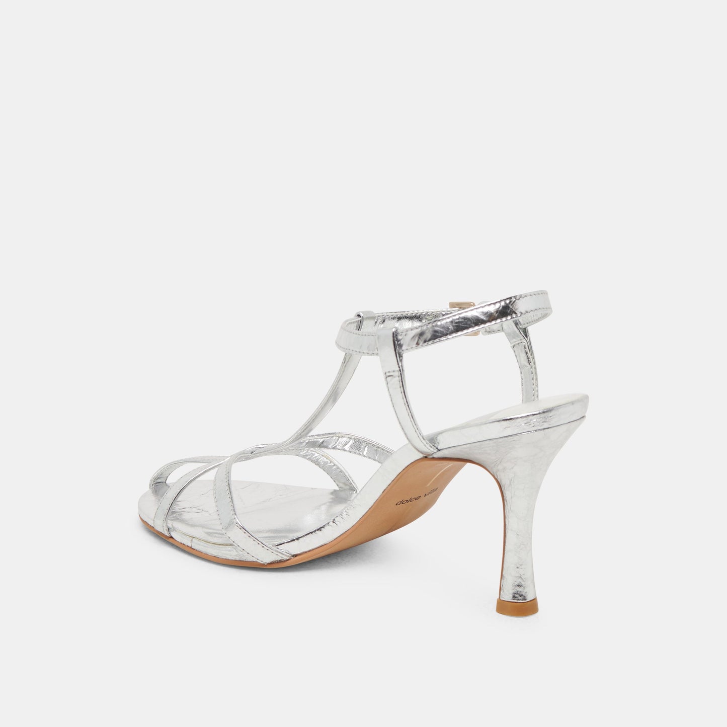 LIANE HEELS SILVER DISTRESSED LEATHER - Dolce Vita