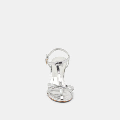LIANE HEELS SILVER DISTRESSED LEATHER - Dolce Vita