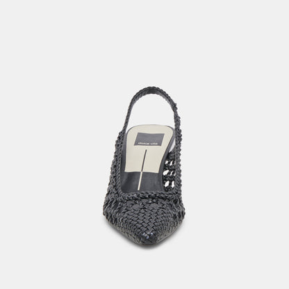 OLYMPA HEELS BLACK STELLA - Dolce Vita