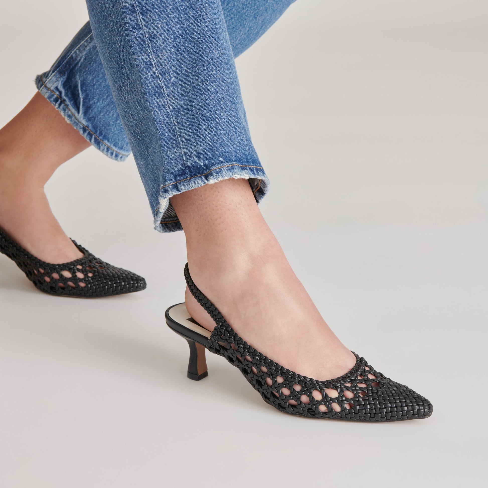 OLYMPA HEELS BLACK STELLA - Dolce Vita