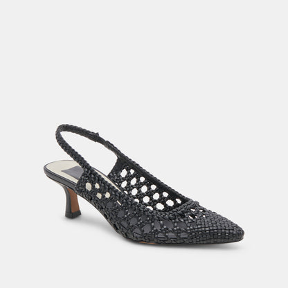 OLYMPA HEELS BLACK STELLA - Dolce Vita