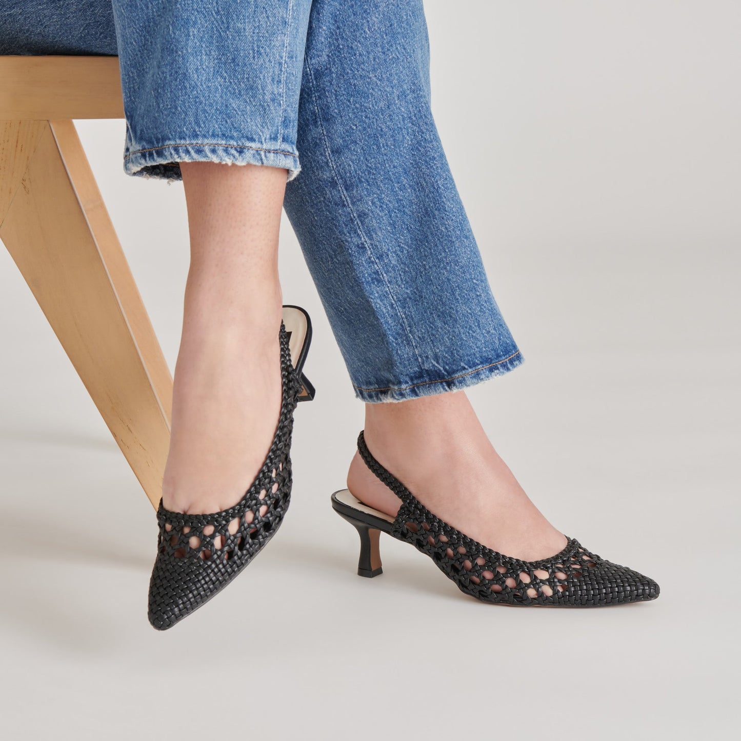 OLYMPA HEELS BLACK STELLA - Dolce Vita