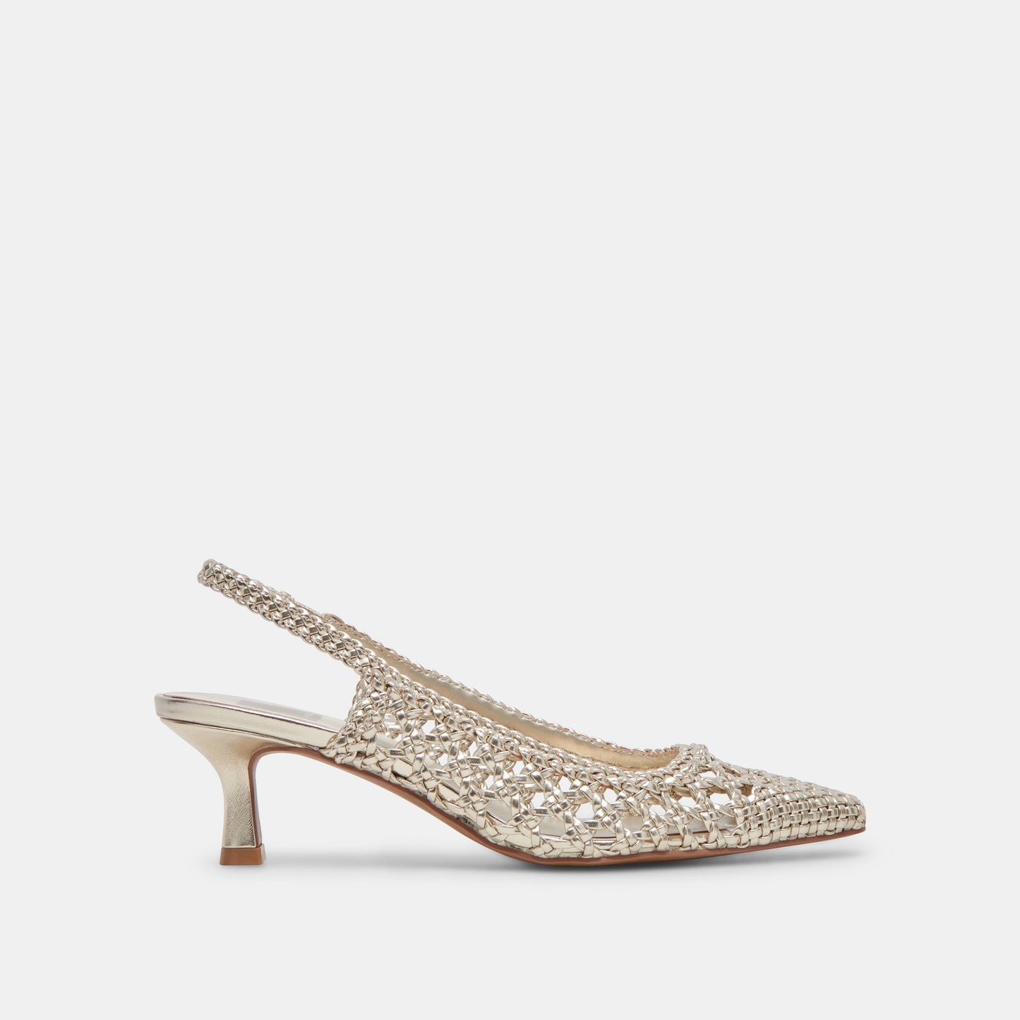 OLYMPA HEELS LIGHT GOLD METALLIC STELLA - Dolce Vita