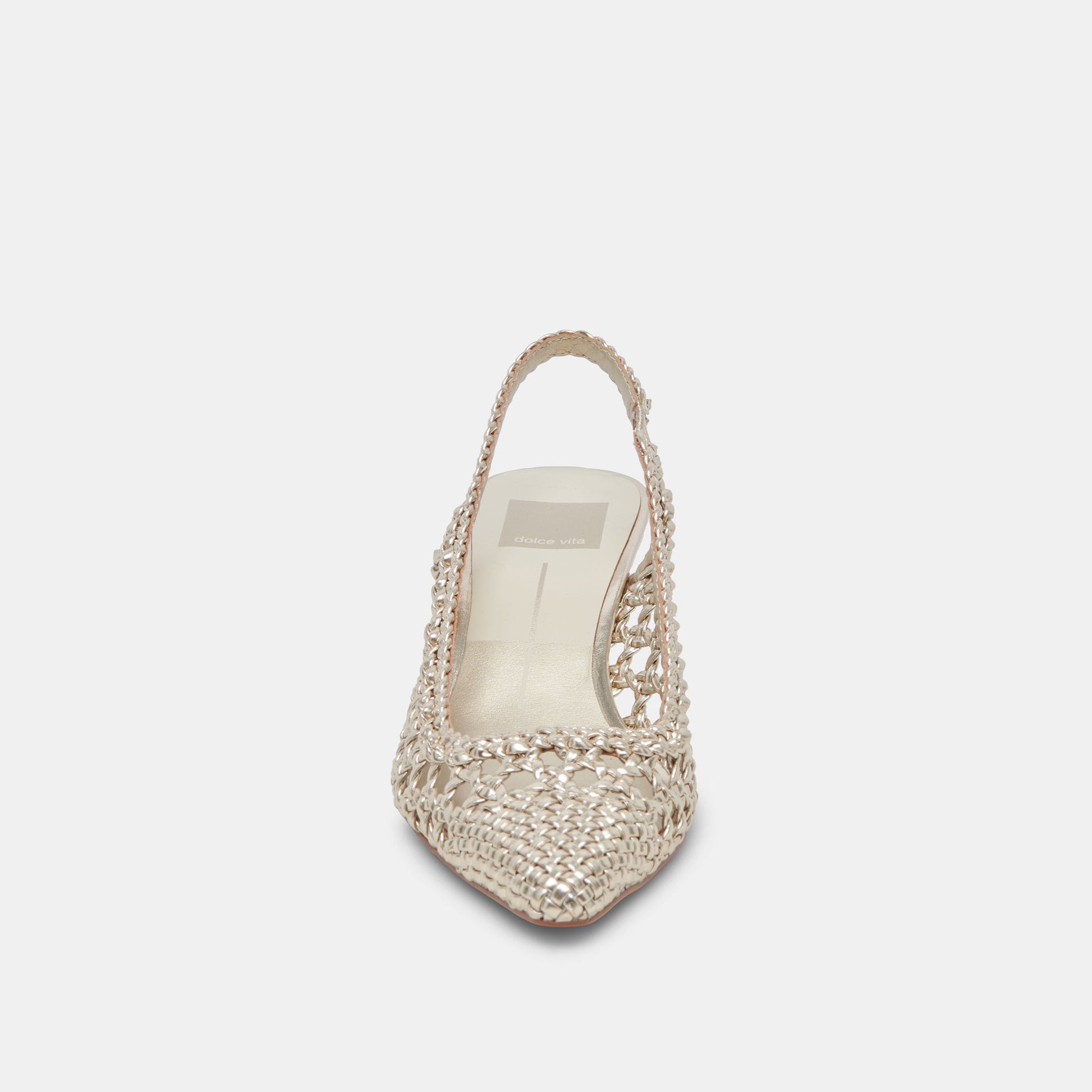 OLYMPA HEELS LIGHT GOLD METALLIC STELLA - Dolce Vita