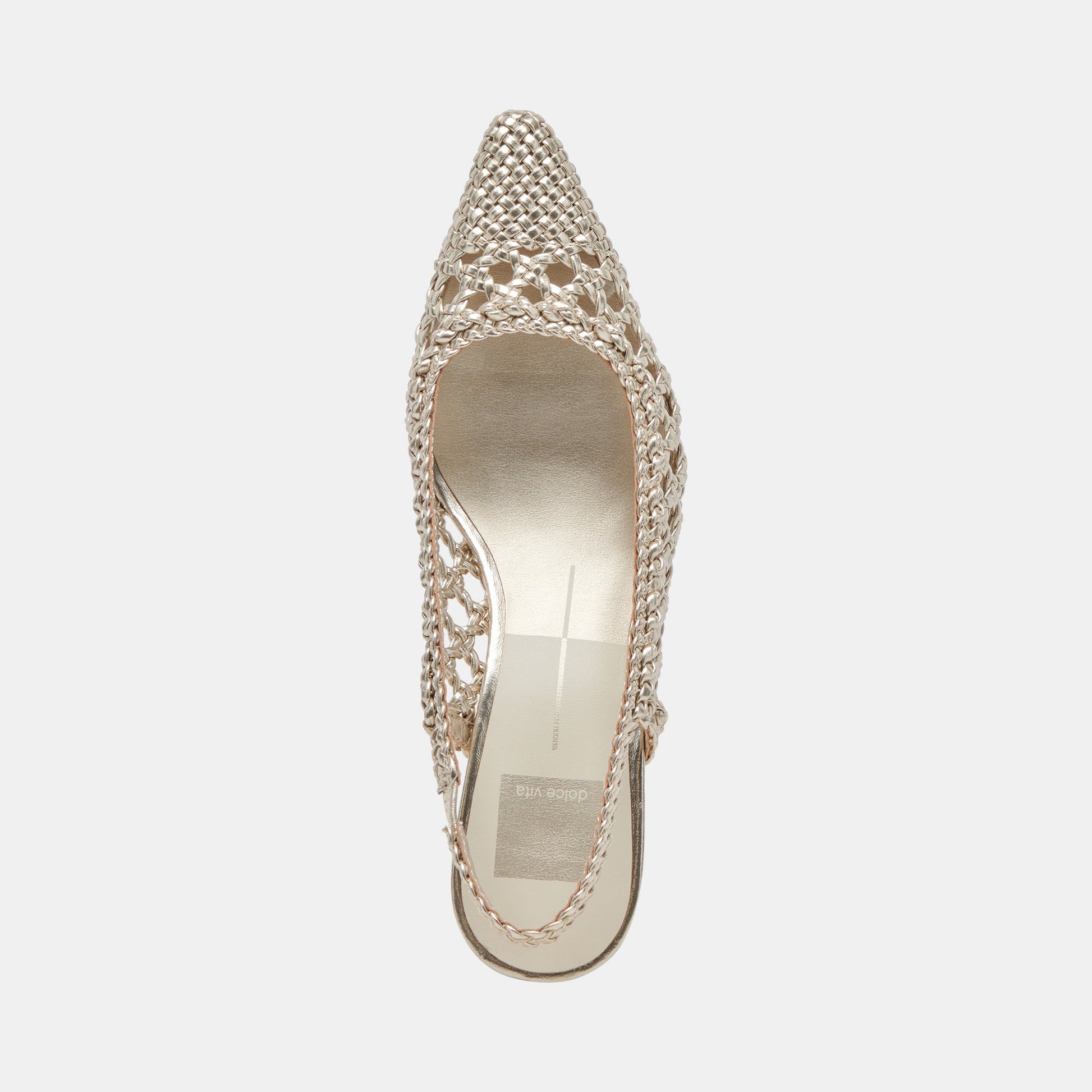 OLYMPA HEELS LIGHT GOLD METALLIC STELLA - Dolce Vita
