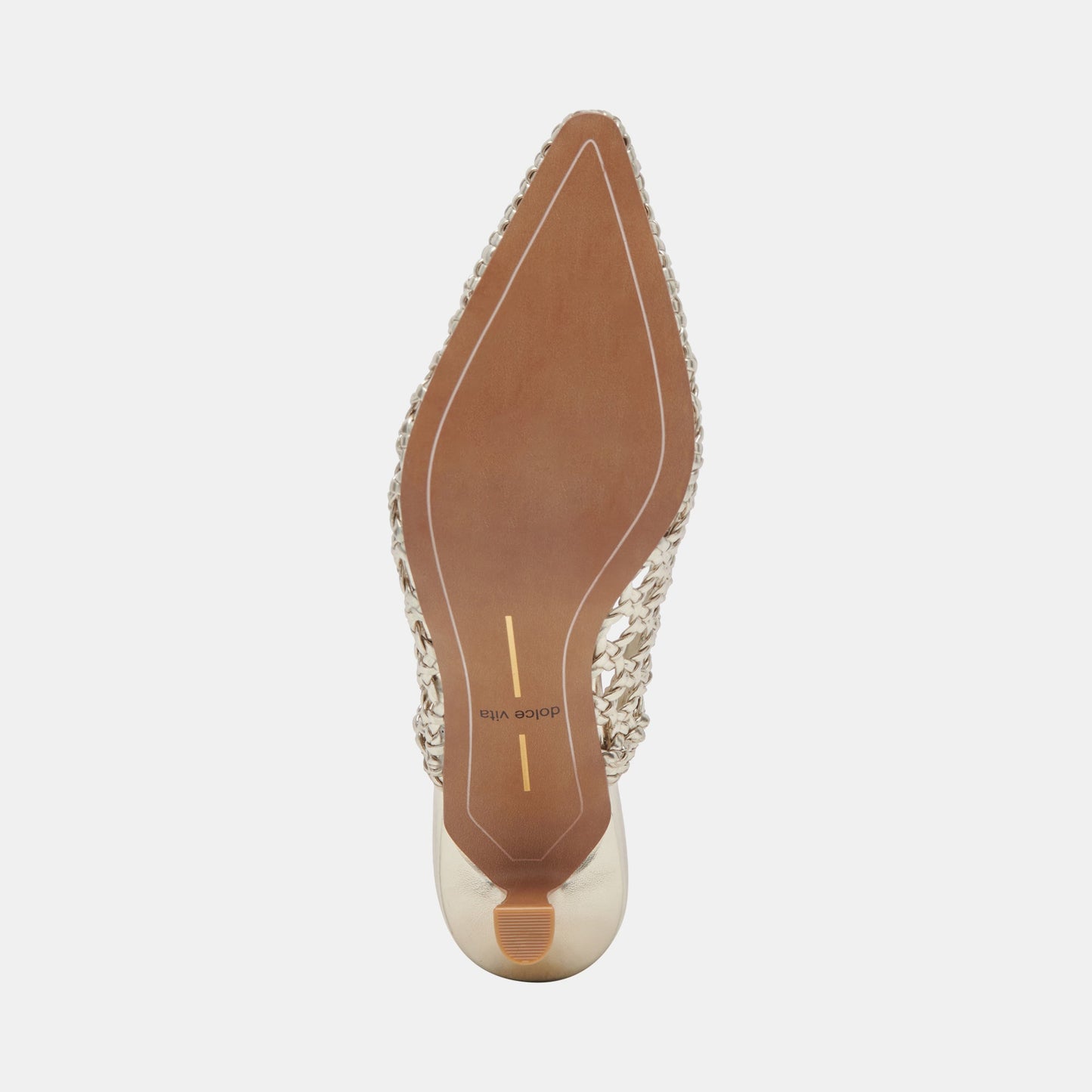 OLYMPA HEELS LIGHT GOLD METALLIC STELLA - Dolce Vita