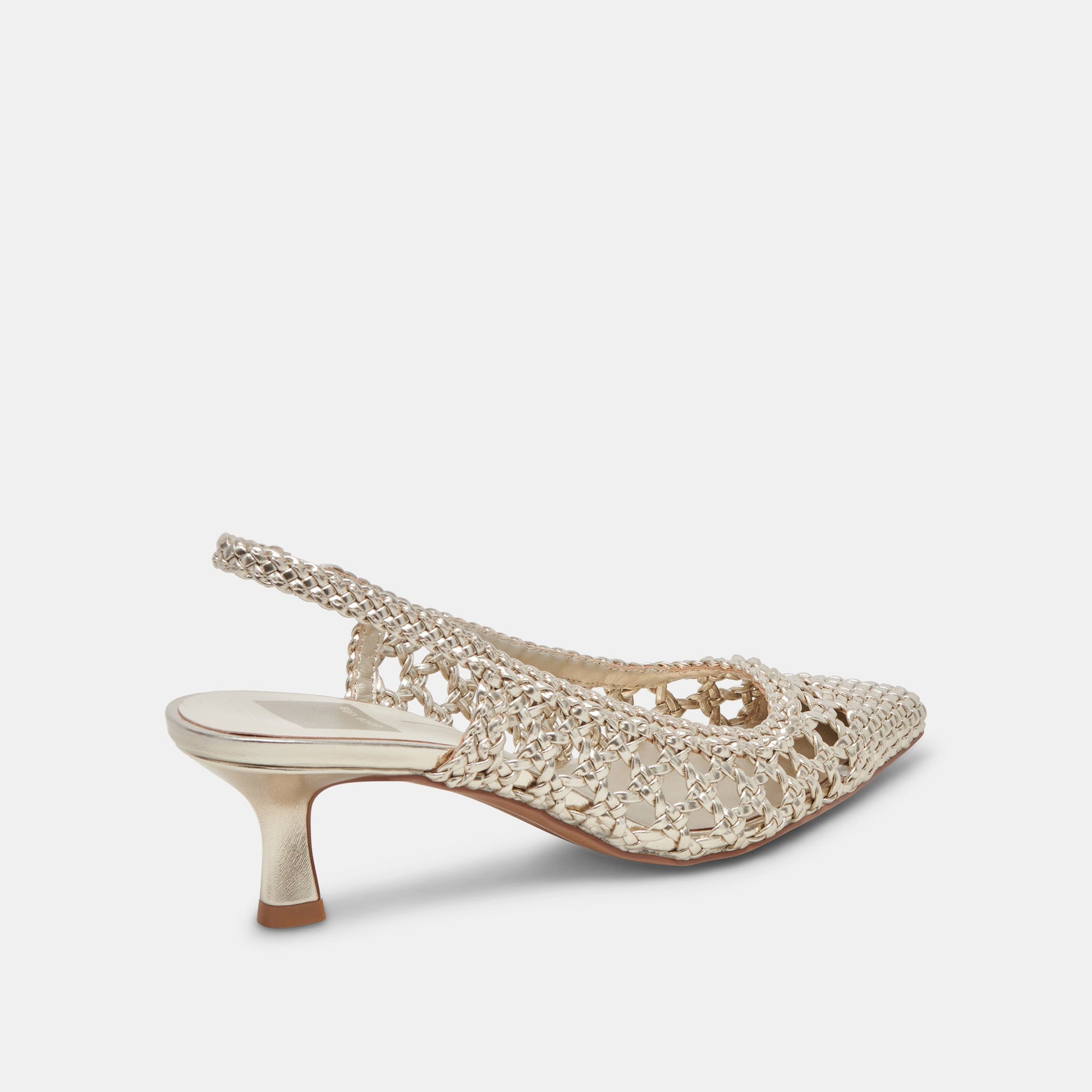 OLYMPA HEELS LIGHT GOLD METALLIC STELLA - Dolce Vita