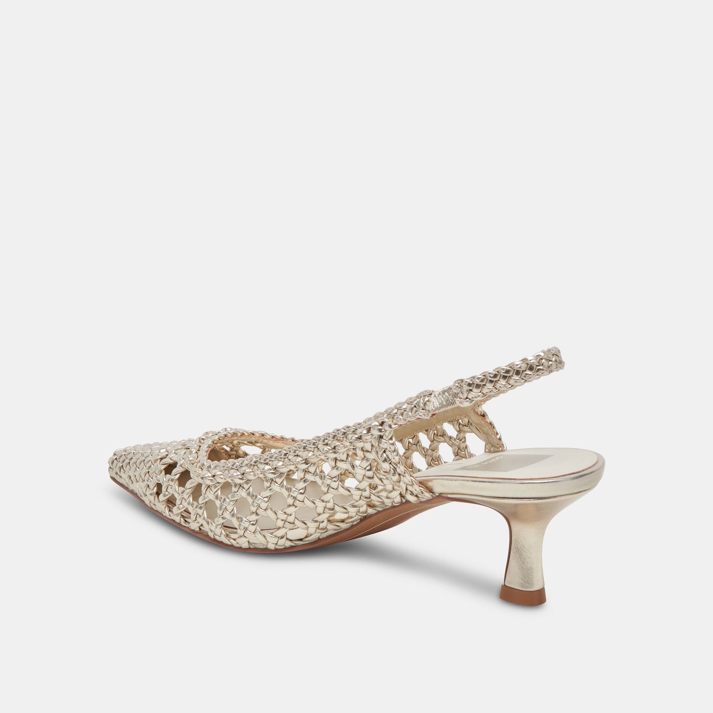 OLYMPA HEELS LIGHT GOLD METALLIC STELLA - Dolce Vita