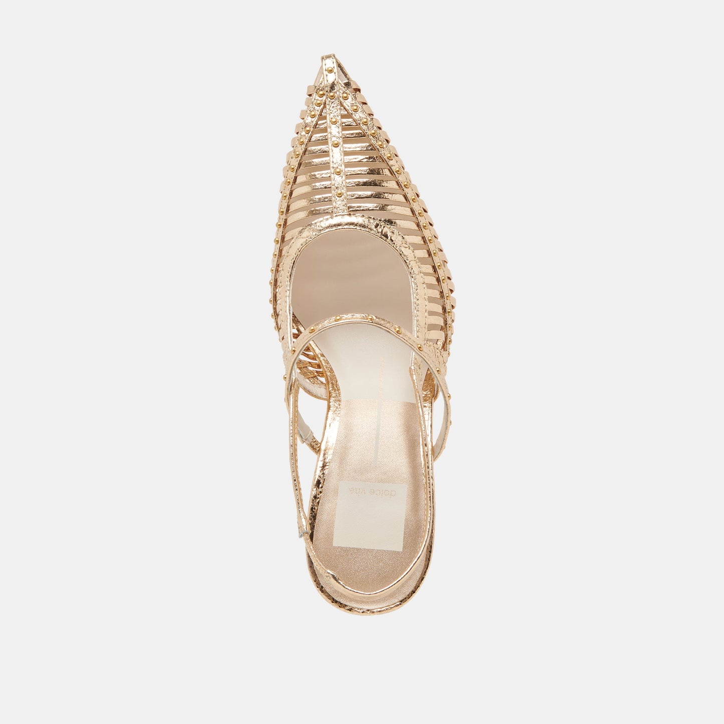 HENSAL HEELS GOLD DISTRESSED LEATHER - Dolce Vita