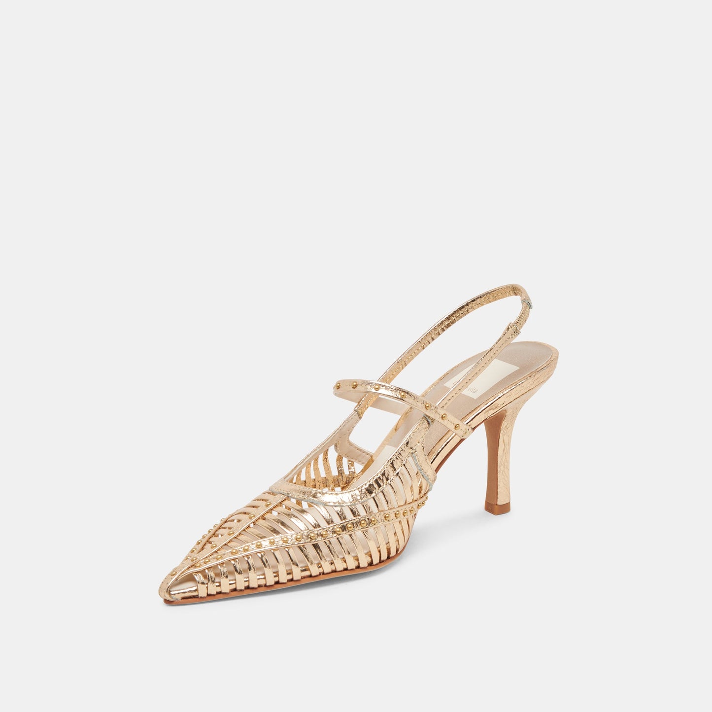 HENSAL HEELS GOLD DISTRESSED LEATHER - Dolce Vita