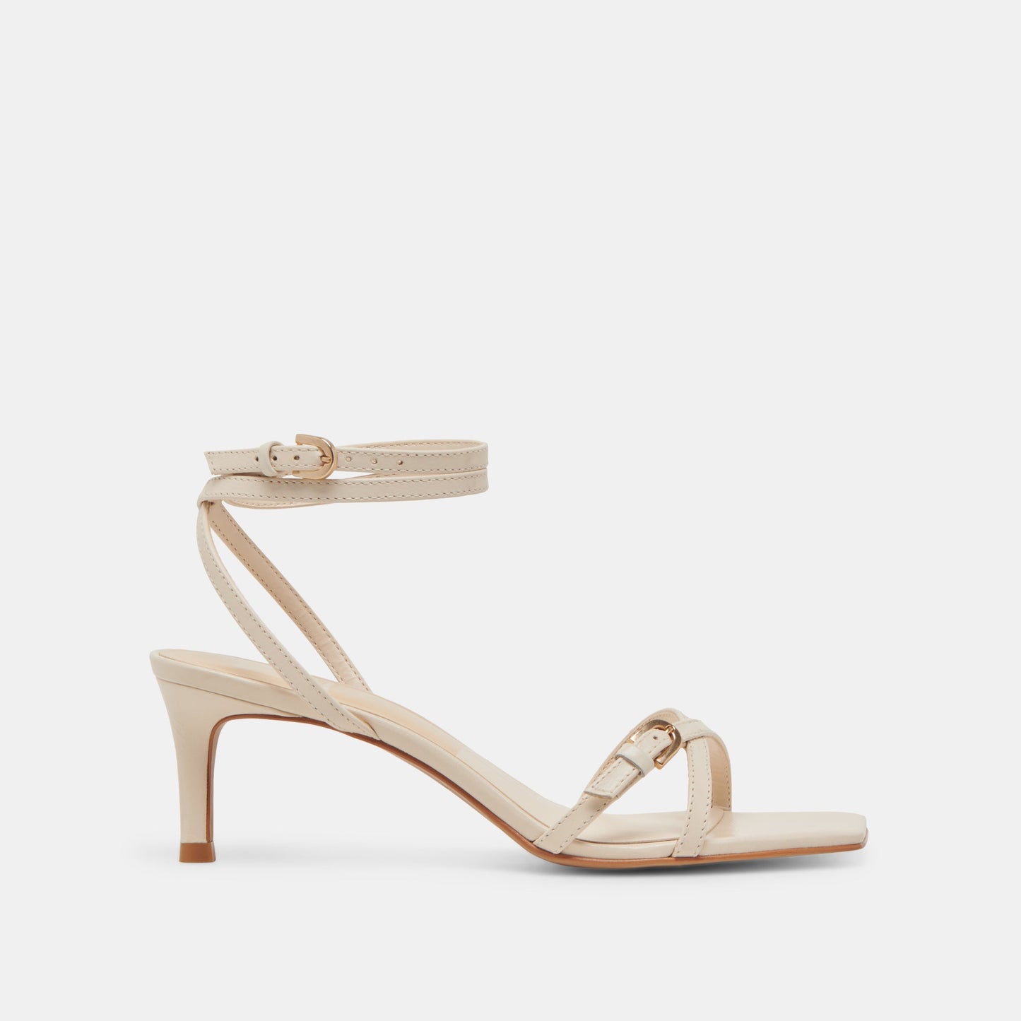 BAMBY HEELS BONE LEATHER - Dolce Vita