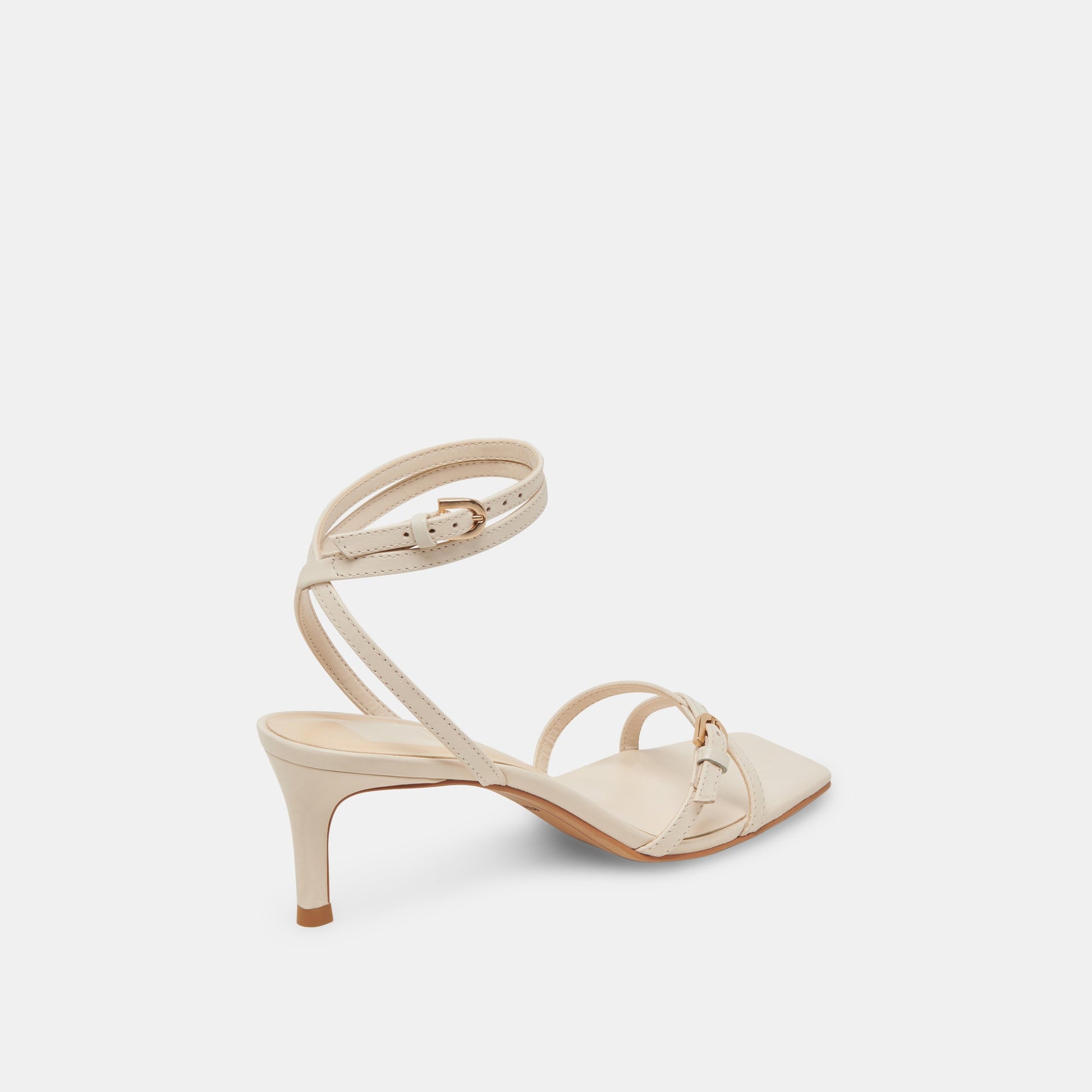 BAMBY HEELS BONE LEATHER - Dolce Vita
