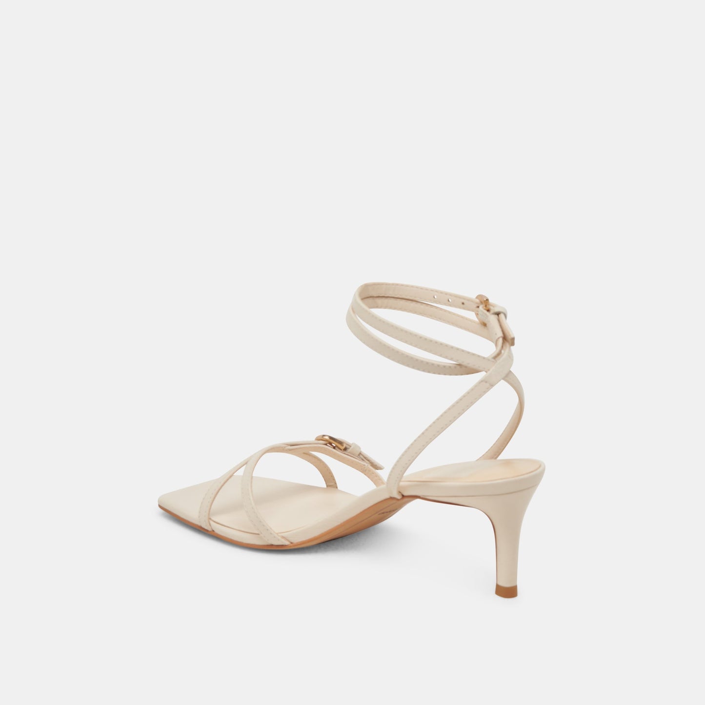 BAMBY HEELS BONE LEATHER - Dolce Vita