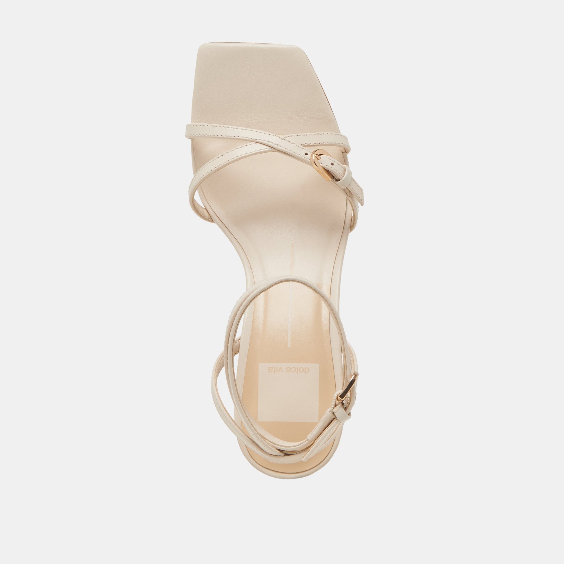 BAMBY HEELS BONE LEATHER - Dolce Vita