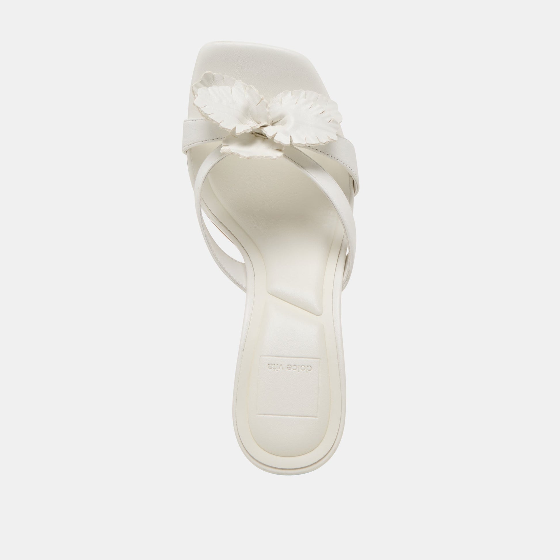 Nikil White Leather Heels - Dolce Vita