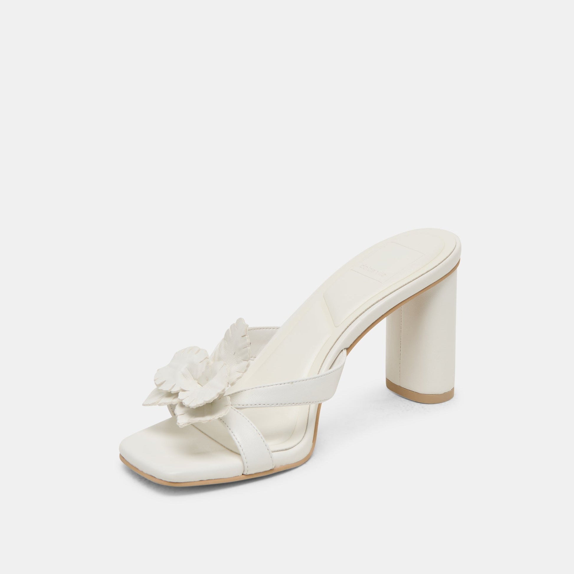 Nikil White Leather Heels - Dolce Vita