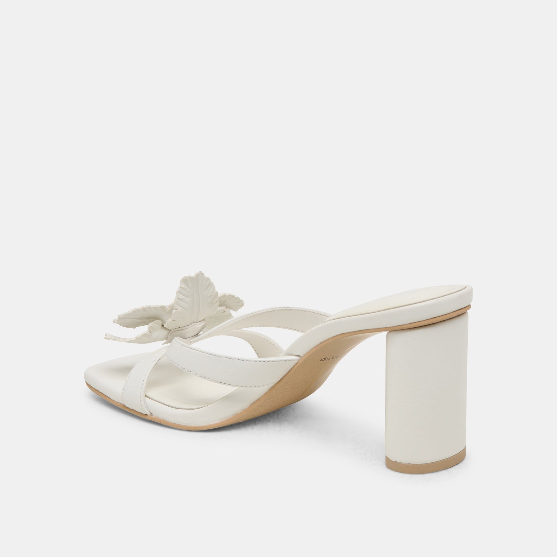 Nikil White Leather Heels - Dolce Vita