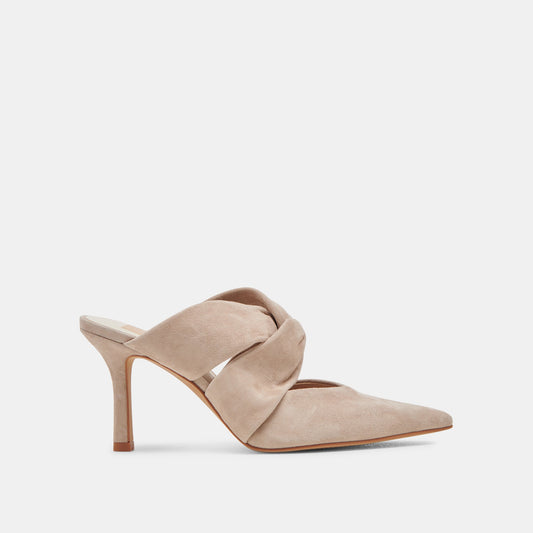 KELSY HEELS TAUPE SUEDE - Dolce Vita