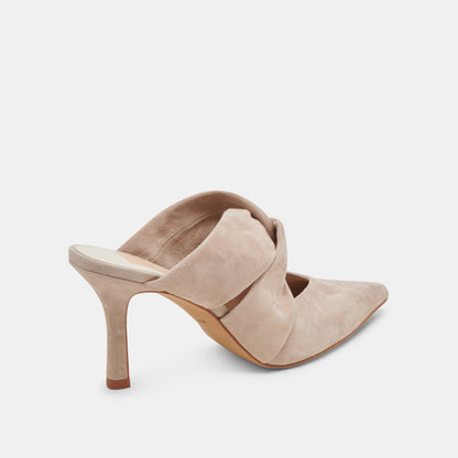 KELSY HEELS TAUPE SUEDE - Dolce Vita