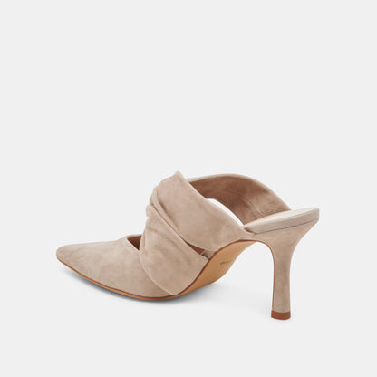 KELSY HEELS TAUPE SUEDE - Dolce Vita