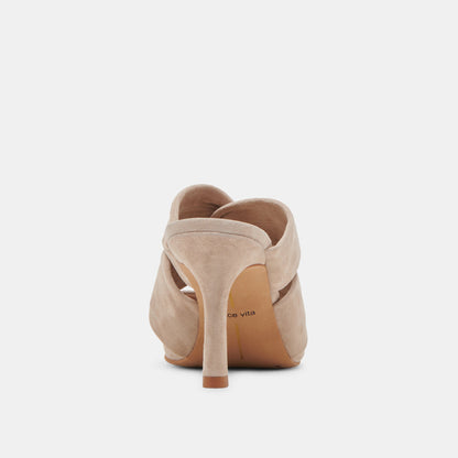 KELSY HEELS TAUPE SUEDE - Dolce Vita