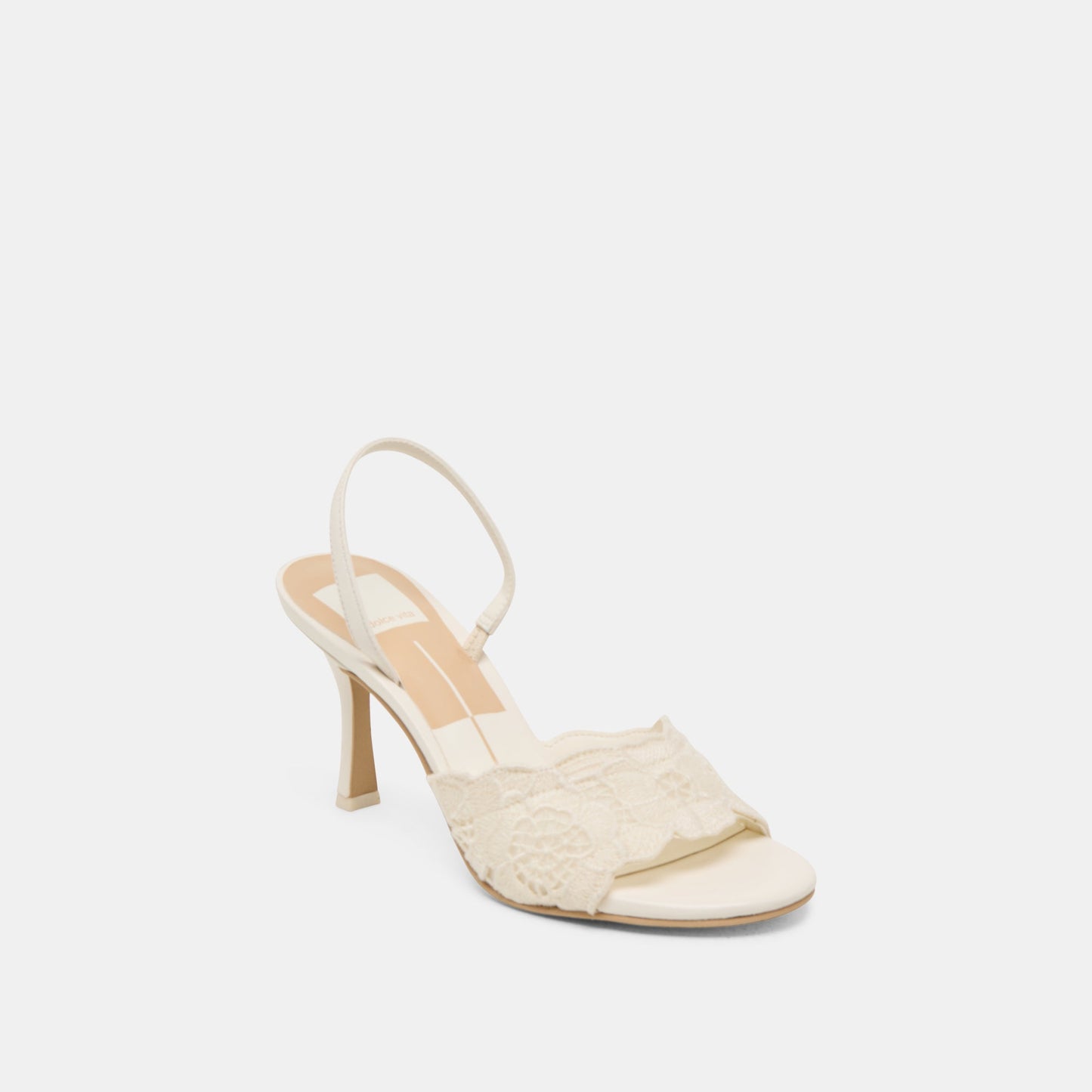 LARRA HEELS WHITE CROCHET - Dolce Vita