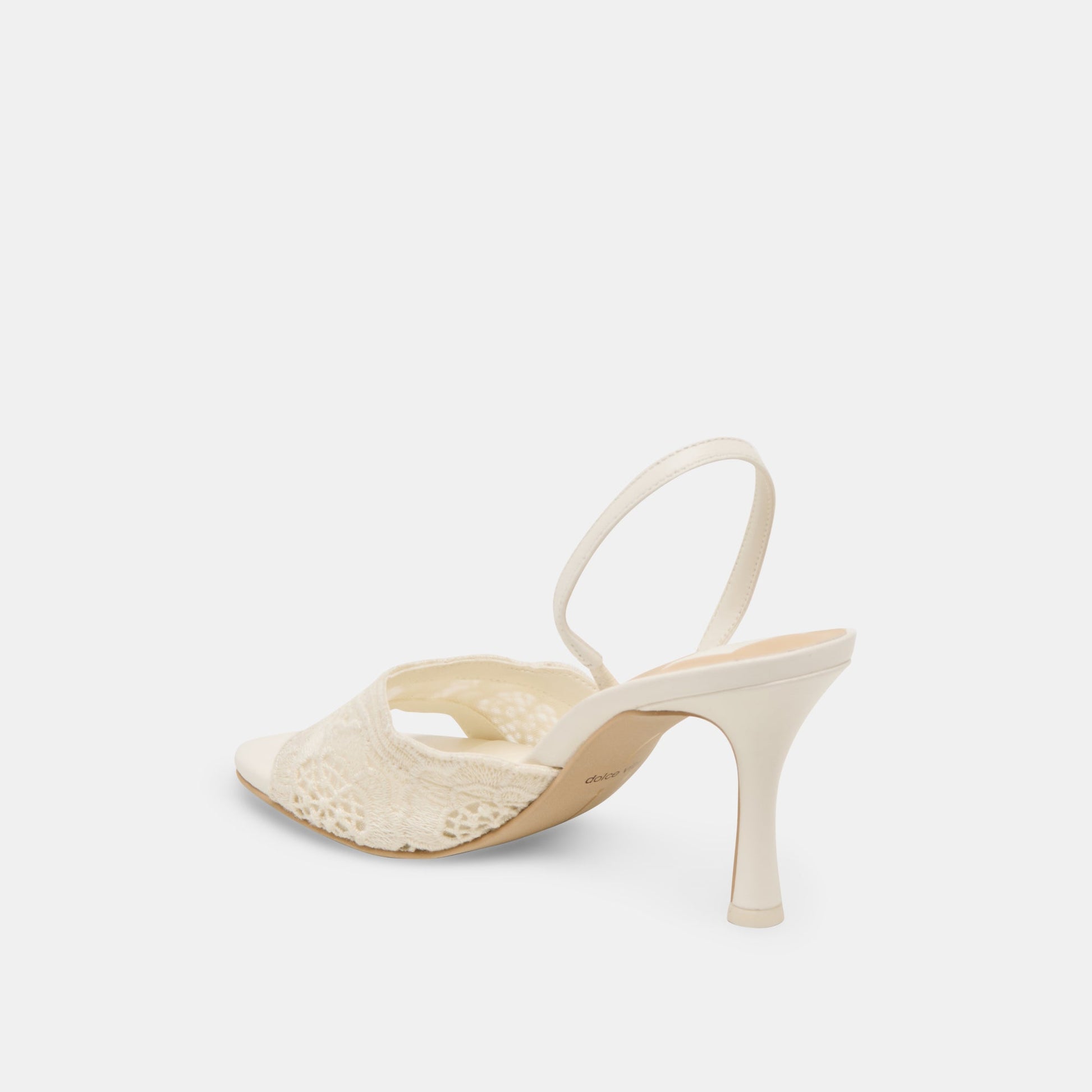 LARRA HEELS WHITE CROCHET - Dolce Vita