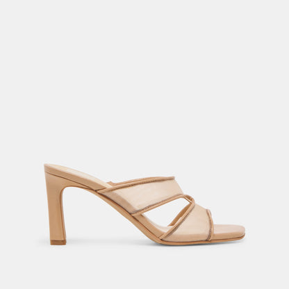 Gitel Light Tan Mesh Heels - Dolce Vita