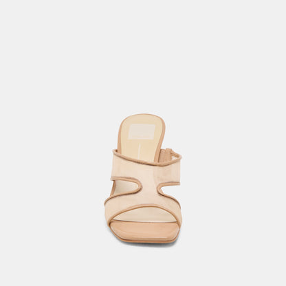 Gitel Light Tan Mesh Heels - Dolce Vita