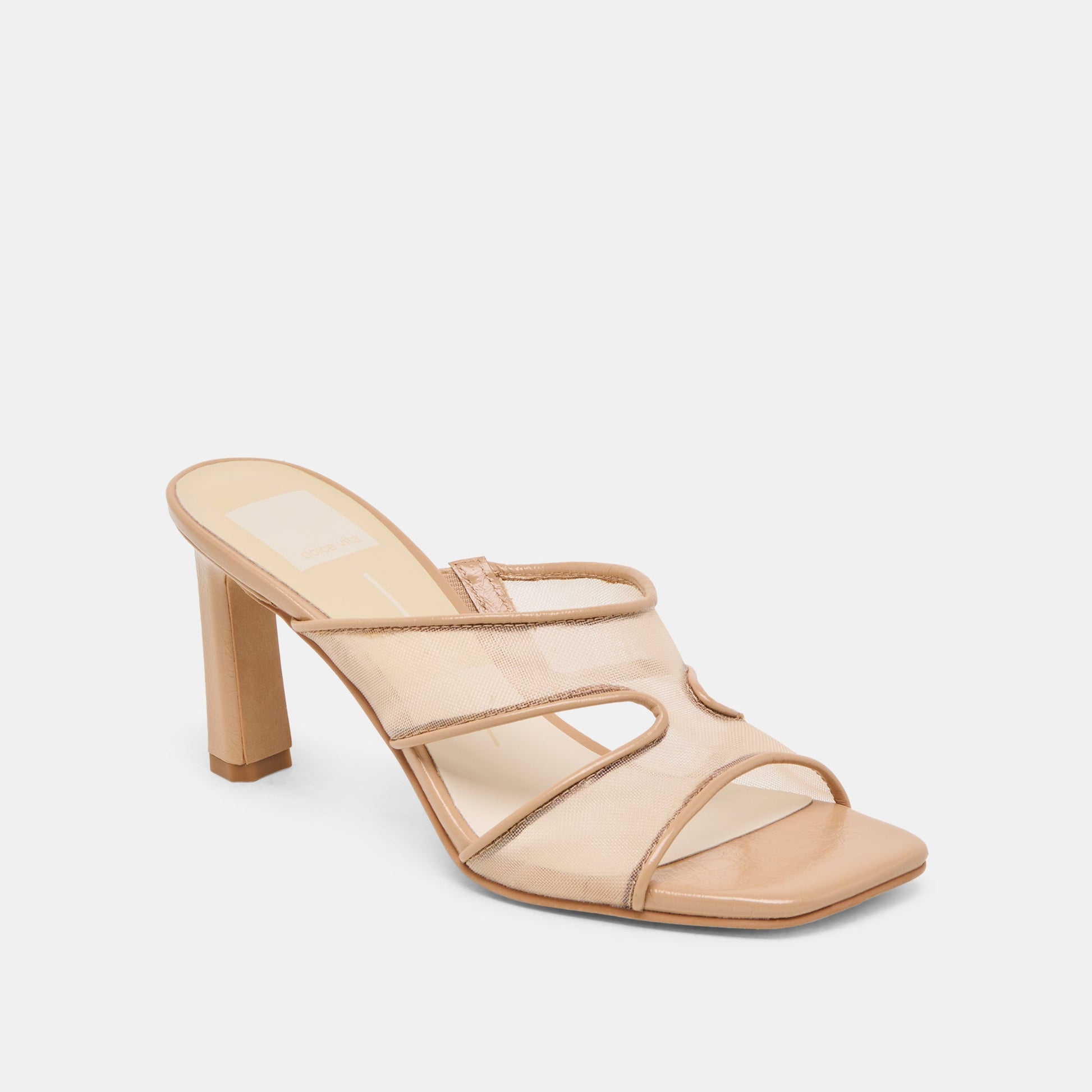 Gitel Light Tan Mesh Heels - Dolce Vita