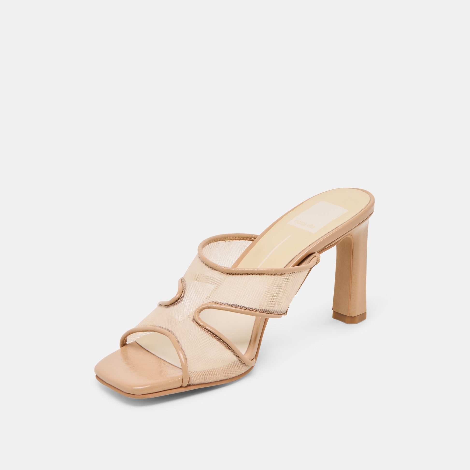 Gitel Light Tan Mesh Heels - Dolce Vita
