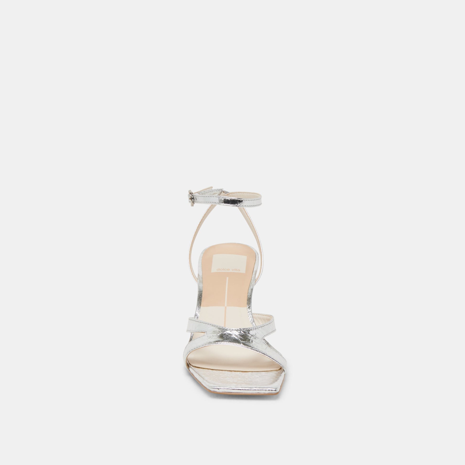 BECKI HEELS SILVER DISTRESSED LEATHER - Dolce Vita