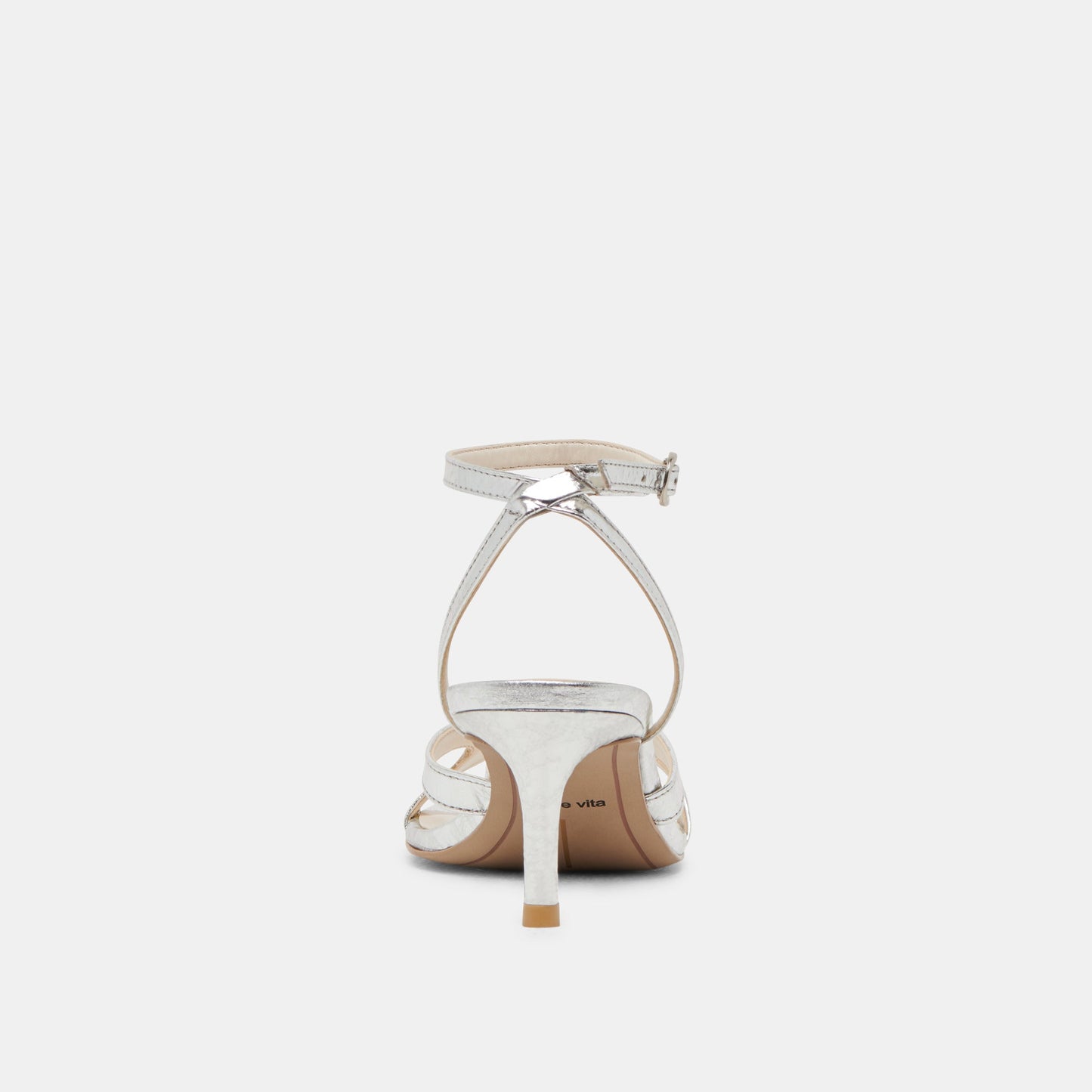 BECKI HEELS SILVER DISTRESSED LEATHER - Dolce Vita