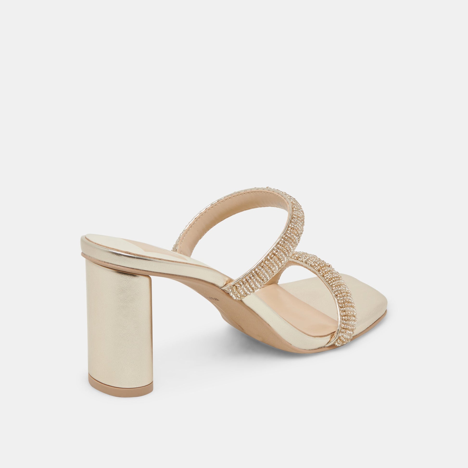 NOLAH HEELS GOLD MULTI BEADS - Dolce Vita