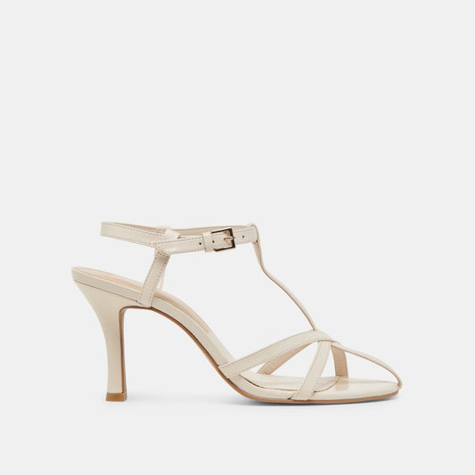 LIANE HEELS BONE CRINKLE PATENT - Dolce Vita