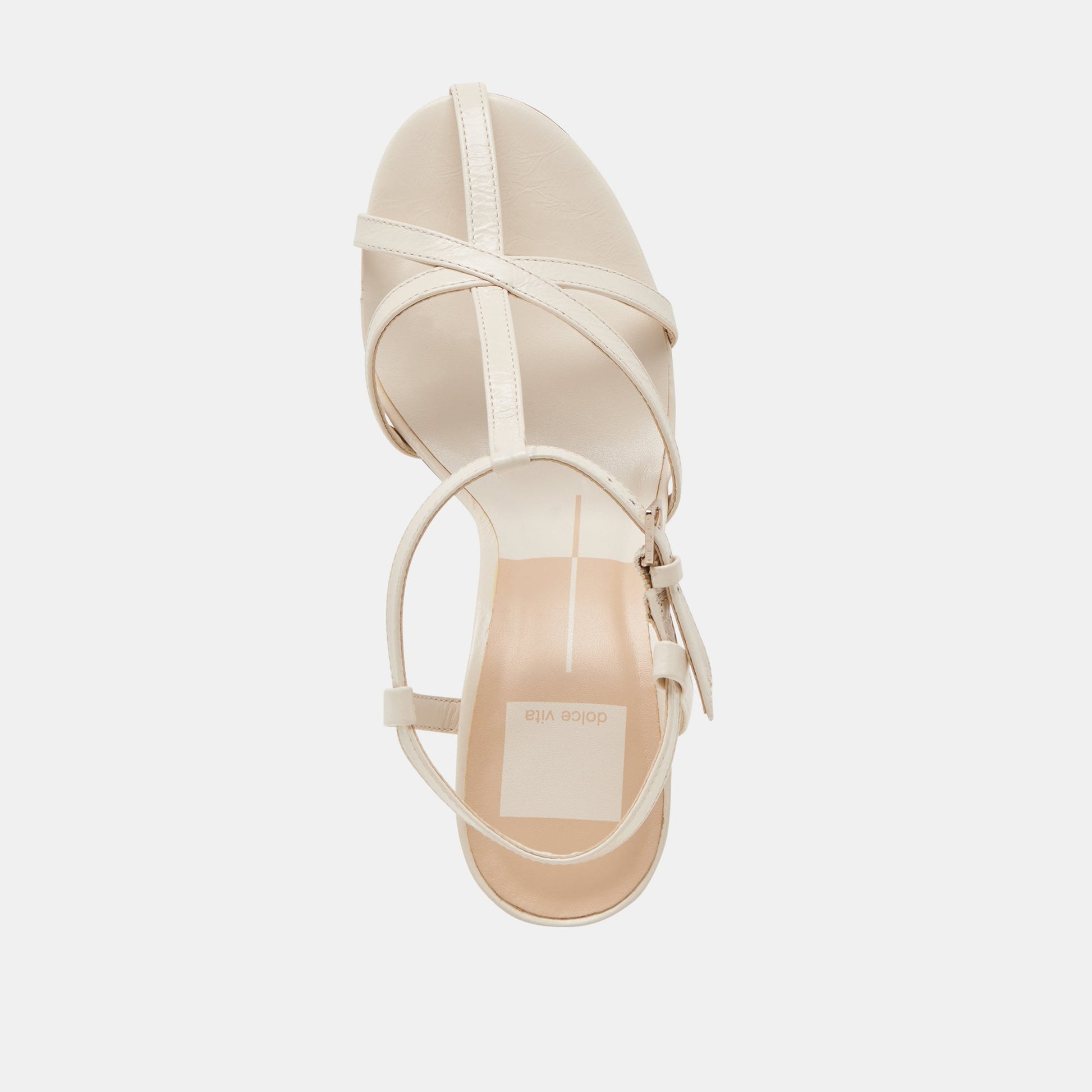 LIANE HEELS BONE CRINKLE PATENT - Dolce Vita