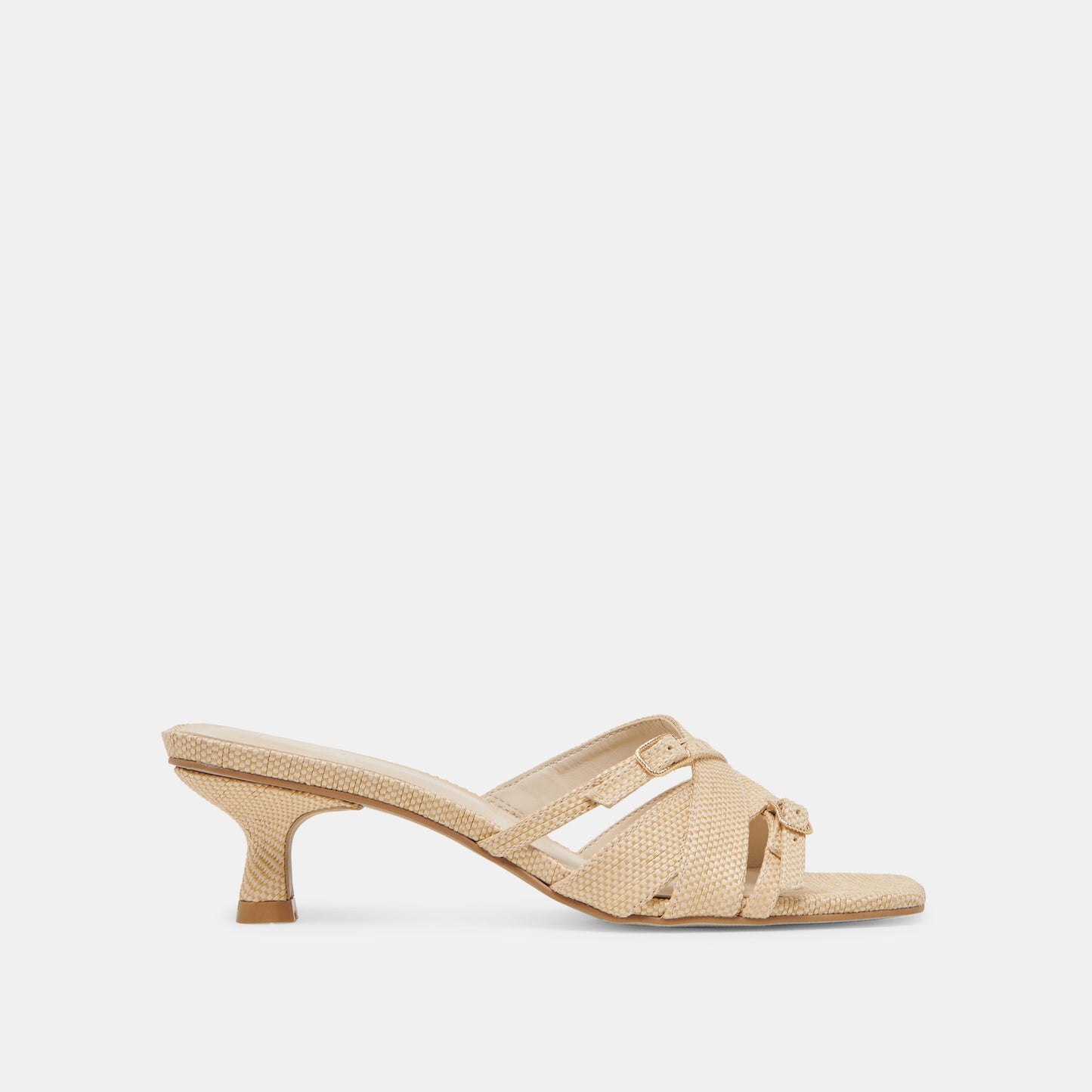 BRYANT HEELS NATURAL WOVEN RAFFIA - Dolce Vita